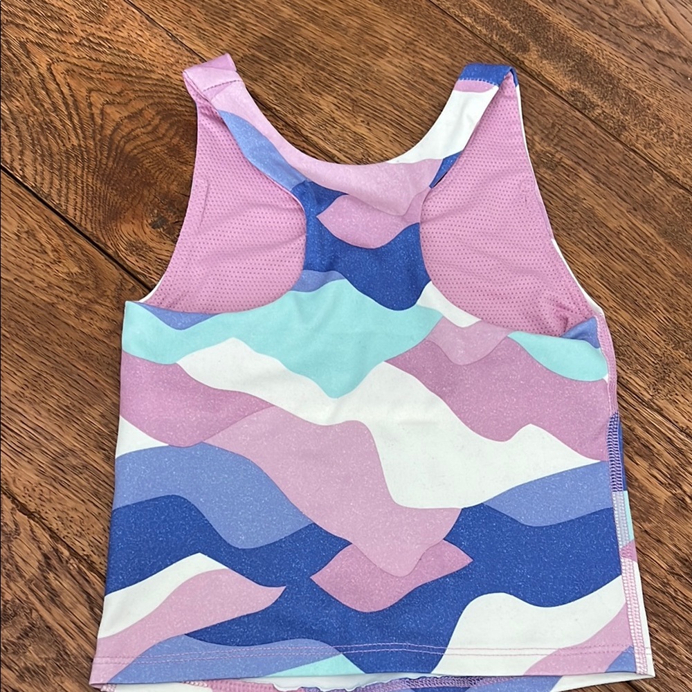 Colorful Wave Pattern Tank and Leggings Set - Picture 2 of 3